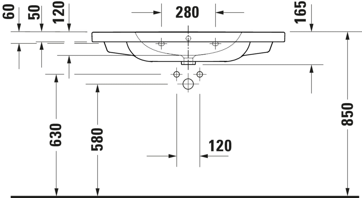 Duravit D-code Washbasin Bathroom Sink – washbasin_23991000002