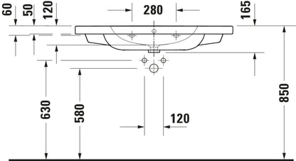 Duravit D-code Washbasin Bathroom Sink – washbasin_23991000002