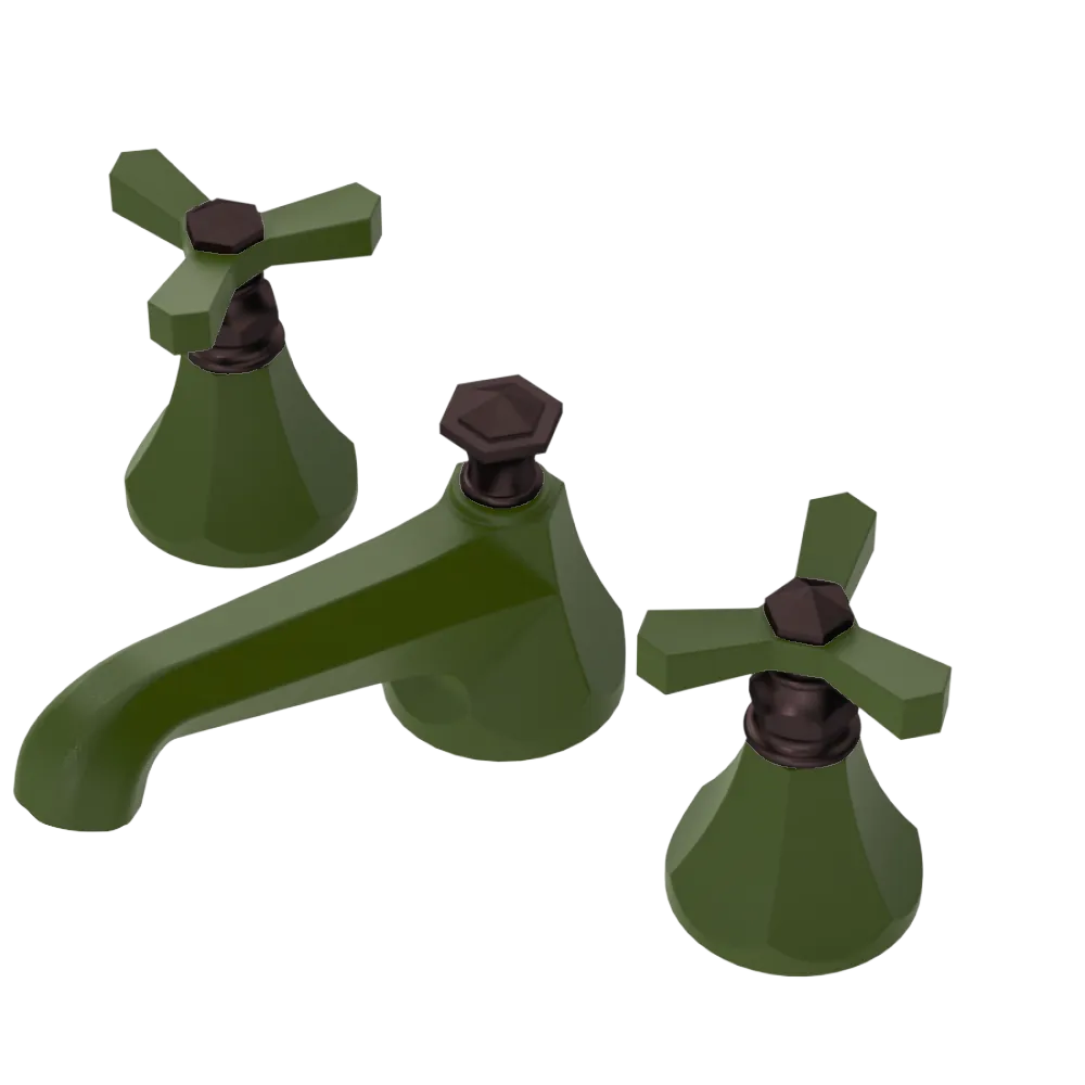 Rubinet Widespread Lav. Set. (less drain) Green Envy