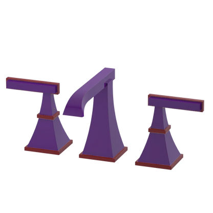 Rubinet Widespread Lav. Set. (less drain) Purple Haze