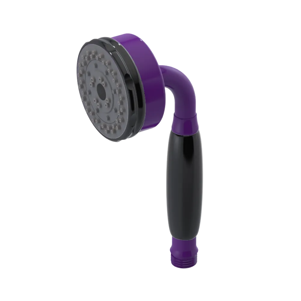 Rubinet 3 Function Hand Held Shower Only Purple Haze