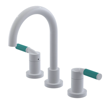 Rubinet Widespread Lav. Set. (less drain) White