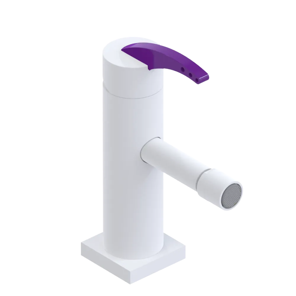 Rubinet Single Control Bidet Fitting (less drain) Matt White