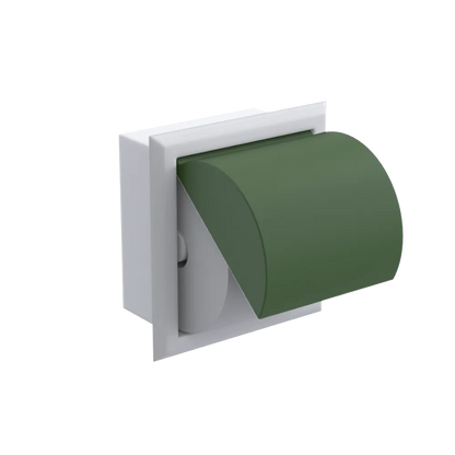 Rubinet RECESSED TOILET PAPER HOLDER White