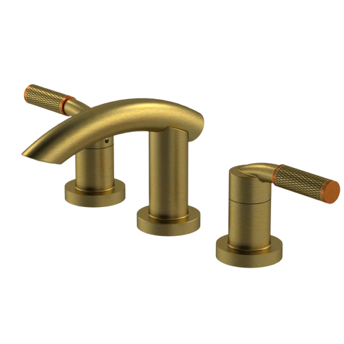 Rubinet Widespread Lav. Set. (less drain) Antique Brass Matt