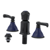 Rubinet Bidet Fitting with Spray, Diverter, and Vacum Breaker (Less Drain) Black