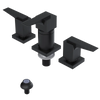 Rubinet Bidet Fitting with Spray, Diverter, and Vacuum Breaker (less drain) Matt Black