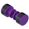 Rubinet Shower Door Knob (set) Purple Haze