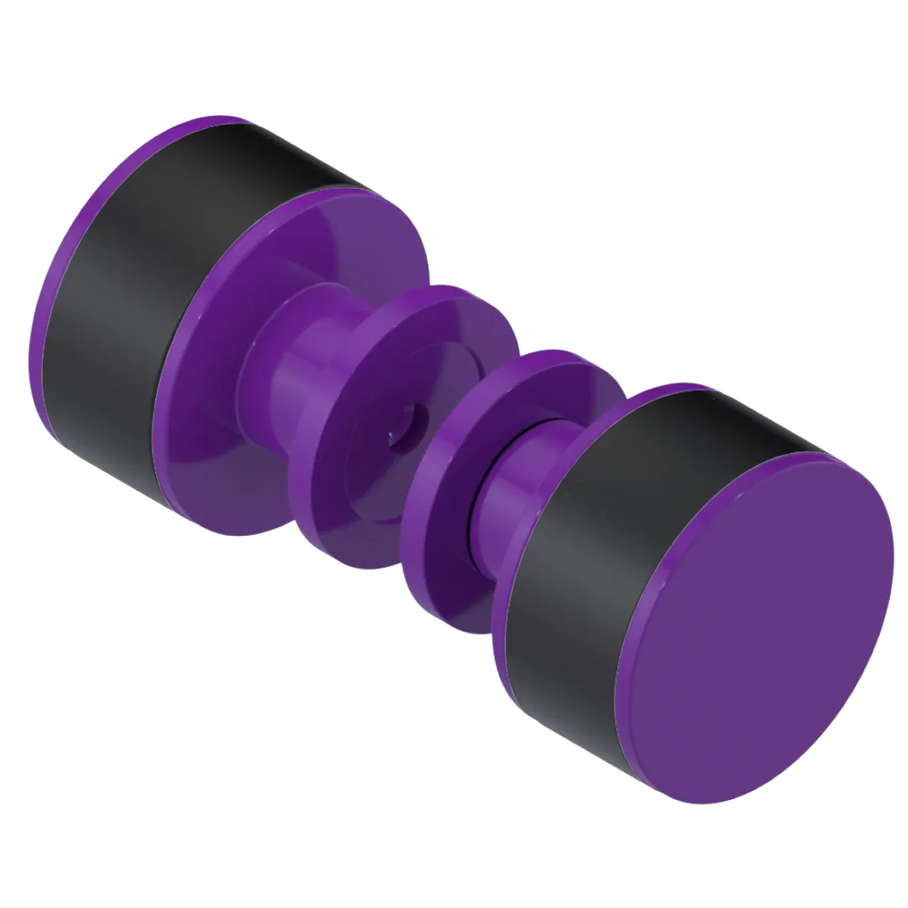 Rubinet Shower Door Knob (set) Purple Haze