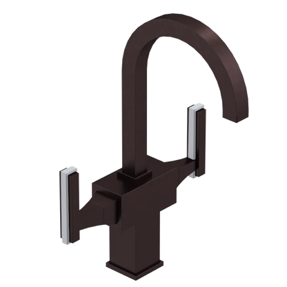 Rubinet Single Hole Dual Handle Lav. Set. (less drain) Oil Rubbed Bronze
