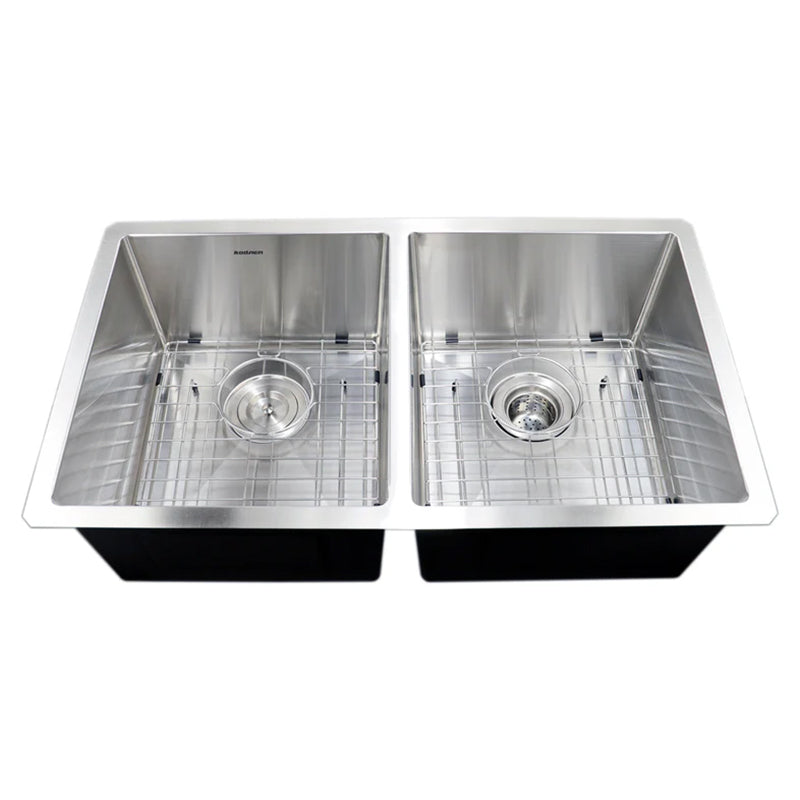 31" x 18" Kitchen Sink-Double Bowls - Golzar Home