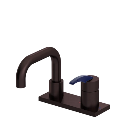 Rubinet 4" Centre Single Control Lav. Set. with Genesis spout (less drain) Oil Rubbed Bronze