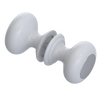 Rubinet Shower Door Knob (set) White