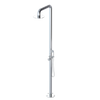 Rubinet Pressure Balance Outdoor Shower with Hand Held Shower & 10" Shower Head - 304 Stainless Steel Chrome