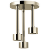 Essential Shower Series Linear Round Single-Function H2Okinetic Pendant Raincan Shower Head - Brilliance® Polished Nickel