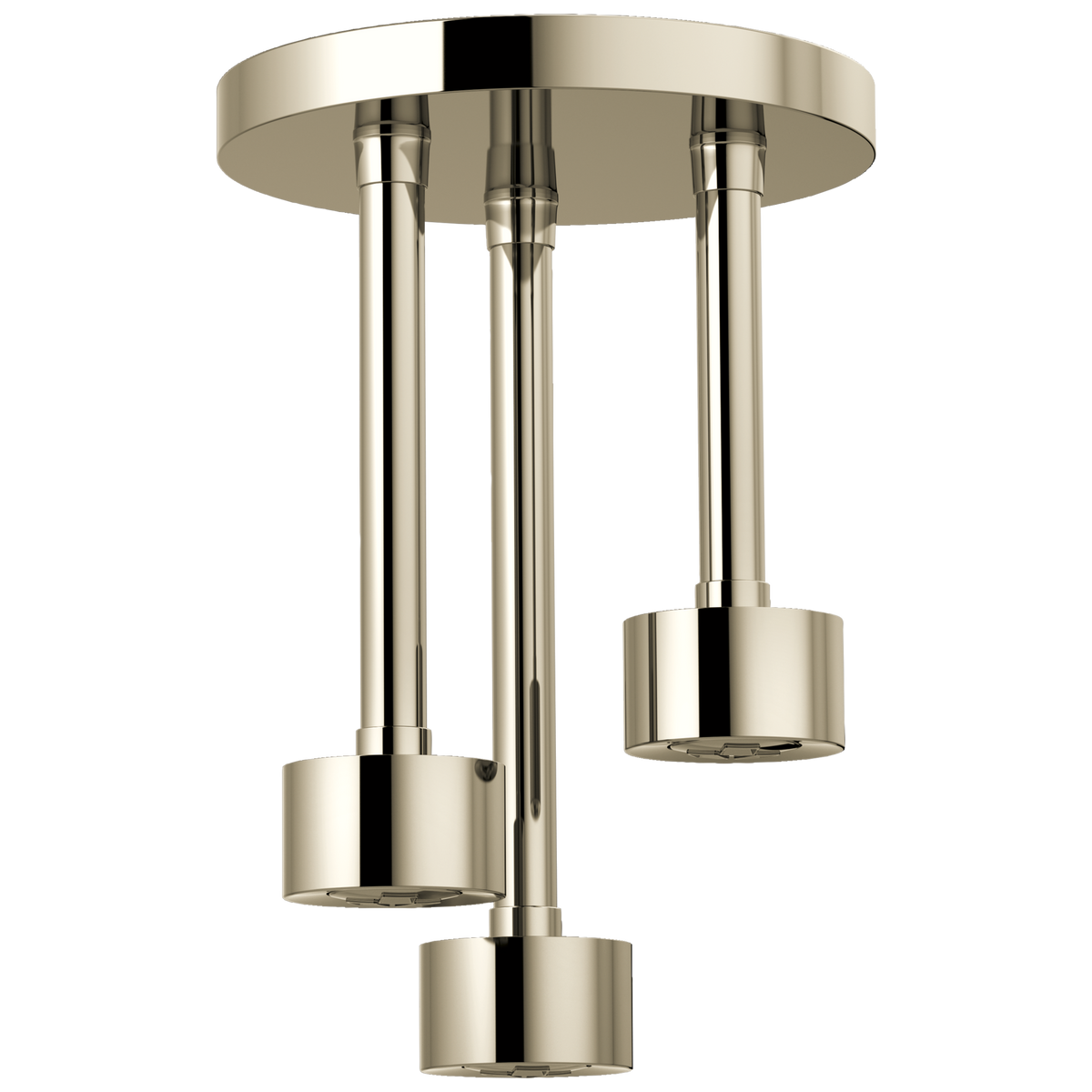 Essential Shower Series Linear Round Single-Function H2Okinetic Pendant Raincan Shower Head - Brilliance® Polished Nickel
