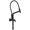 Essential Shower Series 10 7/16" Classic Slide Bar Shower Arm And Flange - Matte Black