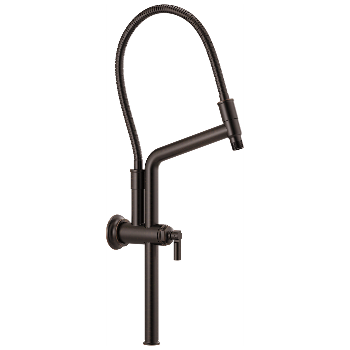 Essential Shower Series 10 7/16" Classic Slide Bar Shower Arm And Flange - Venetian Bronze®