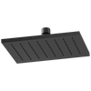 Siderna Rectangular Raincan Showerhead - Matte Black