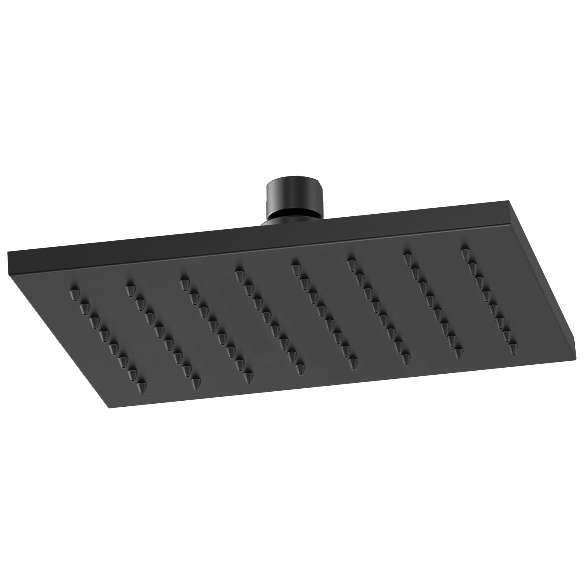 Siderna Rectangular Raincan Showerhead - Matte Black
