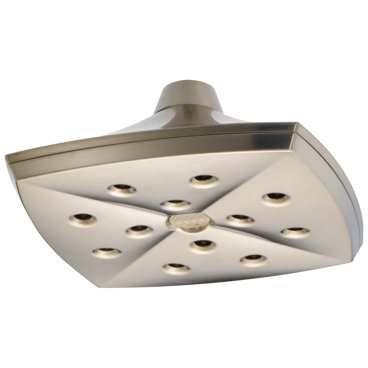 Charlotte H2Okinetic Square Raincan Showerhead - Brushed Nickel