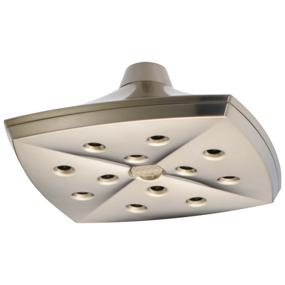 Charlotte H2Okinetic Square Raincan Showerhead - Brushed Nickel