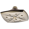 Charlotte H2Okinetic Square Raincan Showerhead - Cocoa Bronze / Polished Nickel