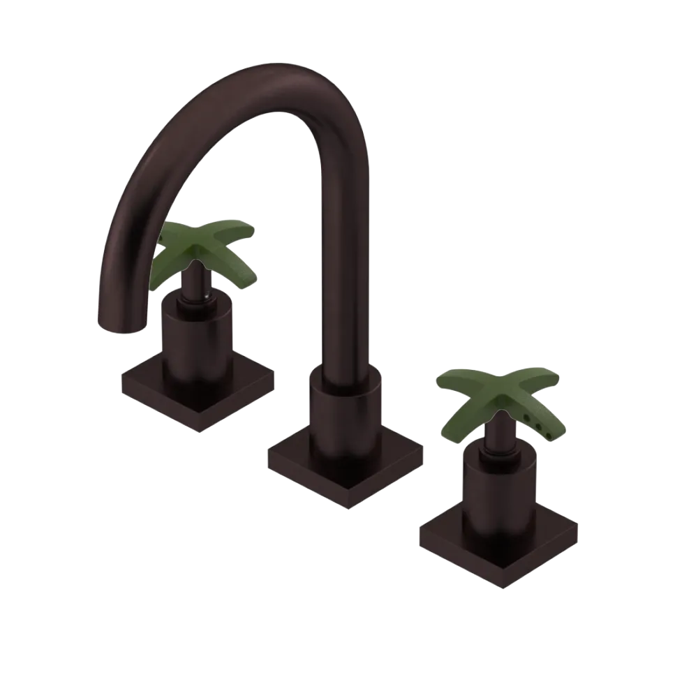 Rubinet Widespread Lav. Set. (less drain) Oil Rubbed Bronze