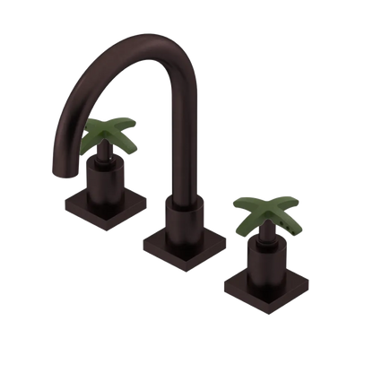 Rubinet Widespread Lav. Set. (less drain) Oil Rubbed Bronze