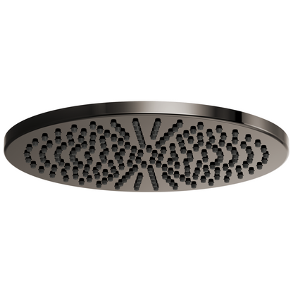 Essential Shower Series 12" Linear Round Single-Function Raincan Shower Head - 2.5 GPM - Brilliance® Black Onyx