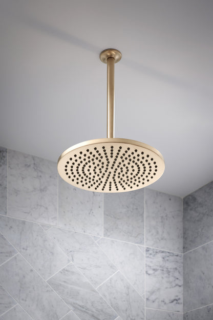 Essential Shower Series 14" Ceiling Mount Shower Arm And Round Flange lifestyle