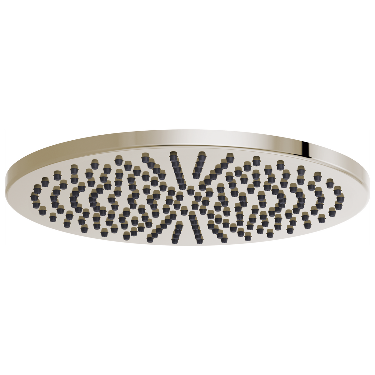 Essential Shower Series 12" Linear Round Single-Function Raincan Shower Head - 2.5 GPM - Brilliance® Polished Nickel
