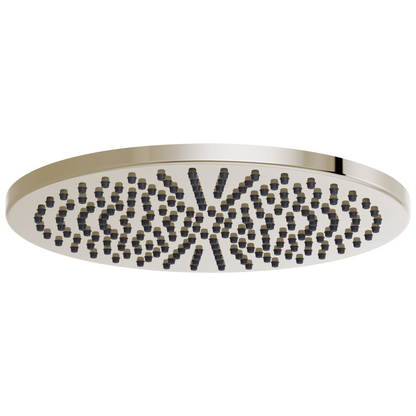 Essential Shower Series 12" Linear Round Single-Function Raincan Shower Head - 2.5 GPM - Brilliance® Polished Nickel
