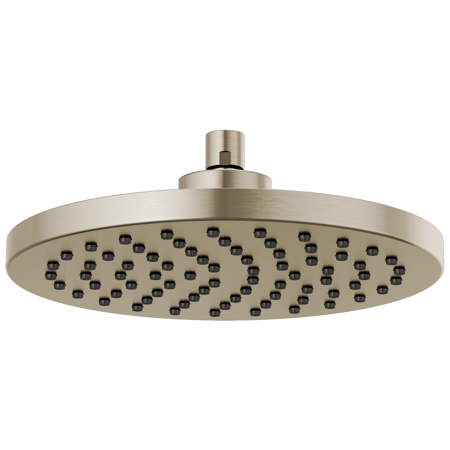 Essential Shower Series 10" Linear Round Single-Function Raincan Shower Head - 1.75 GPM - Brilliance® Brushed Nickel