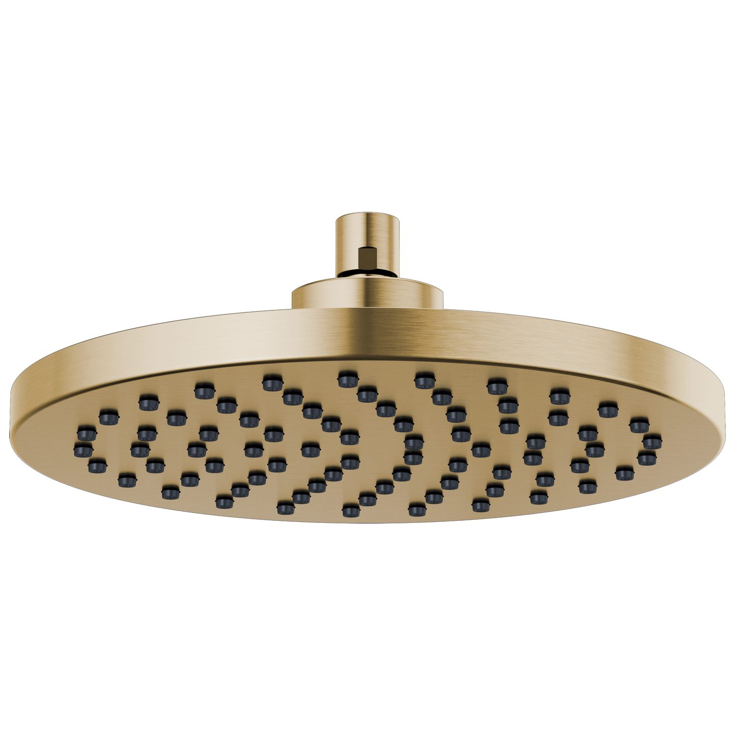 Essential Shower Series 10" Linear Round Single-Function Raincan Shower Head - 1.75 GPM - Brilliance® Luxe Gold®