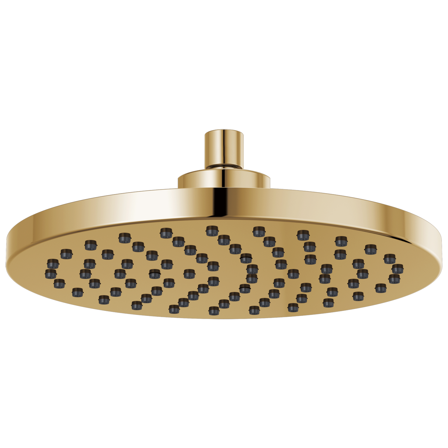 Essential Shower Series 10" Linear Round Single-Function Raincan Shower Head - 1.75 GPM - Brilliance® Polished Gold