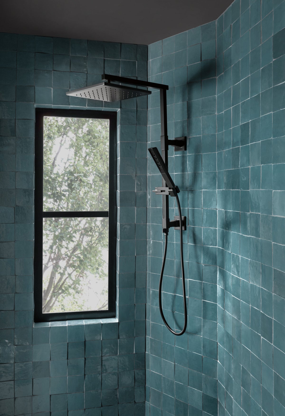 Essential Shower Series Linear Square Shower Column Extension lifestyle