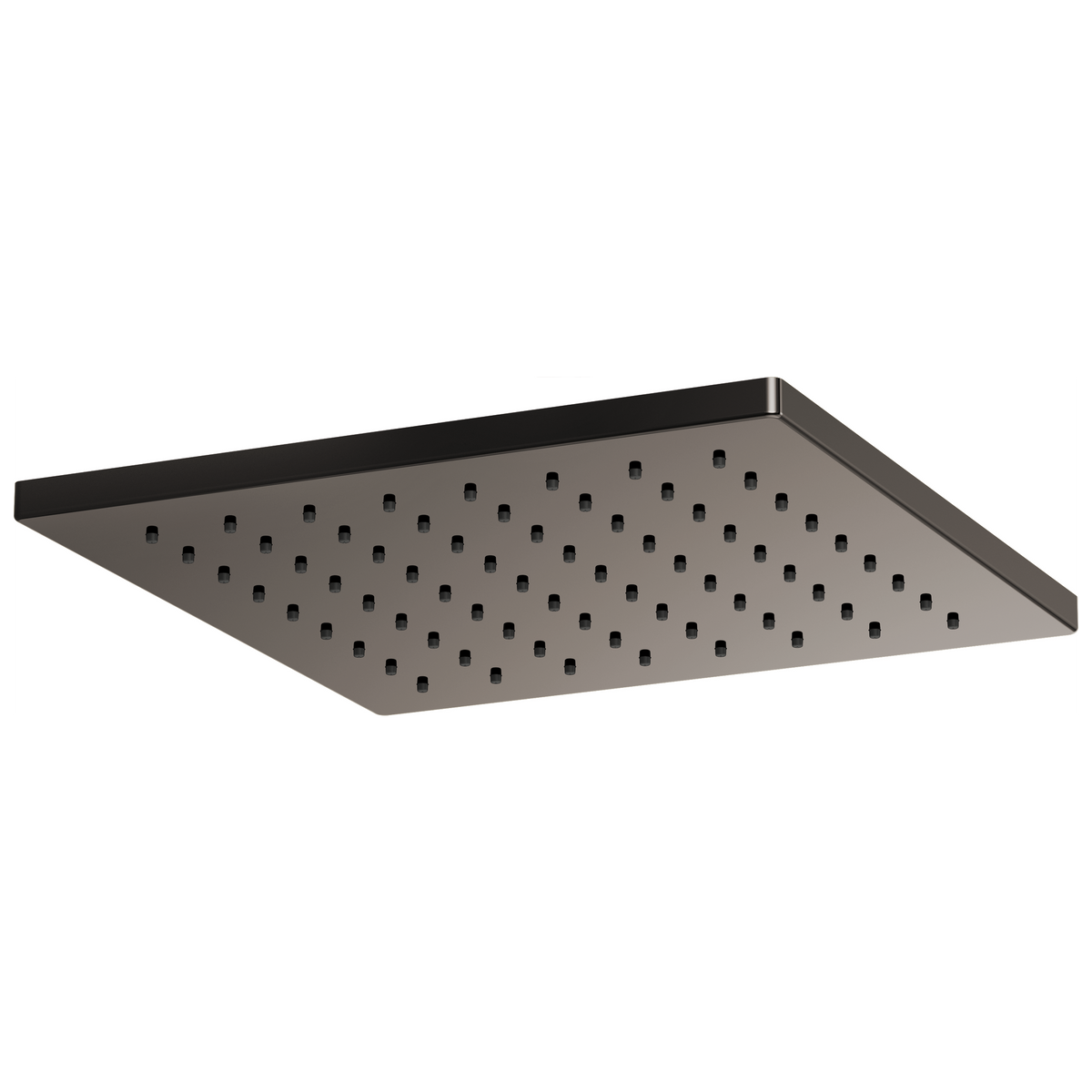 Essential Shower Series 12" Linear Square Single-Function Raincan Shower Head - 1.75 GPM - Brilliance® Black Onyx