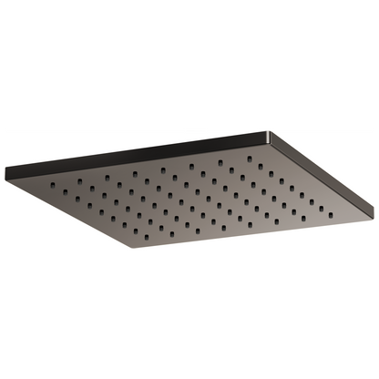 Essential Shower Series 12" Linear Square Single-Function Raincan Shower Head - 1.75 GPM - Brilliance® Black Onyx