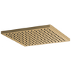 Essential Shower Series 12" Linear Square Single-Function Raincan Shower Head - 2.5 GPM - Brilliance® Luxe Gold®