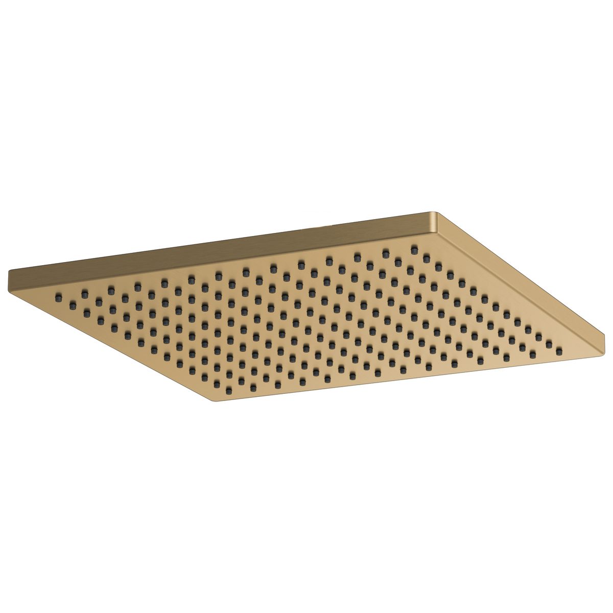 Essential Shower Series 12" Linear Square Single-Function Raincan Shower Head - 2.5 GPM - Brilliance® Luxe Gold®