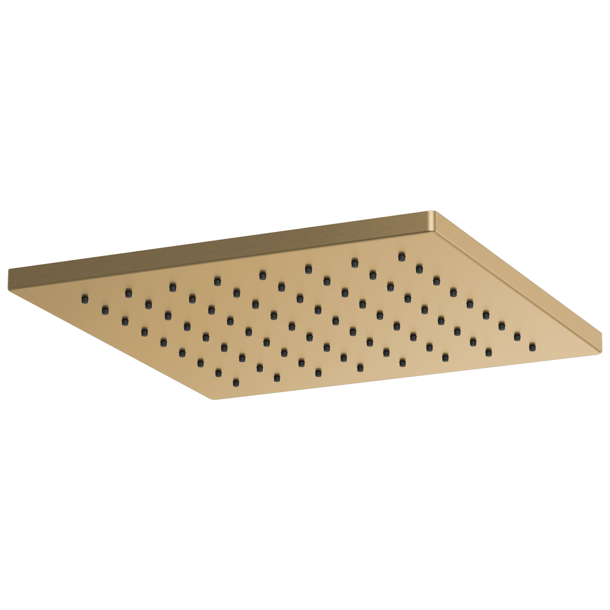 Essential Shower Series 12" Linear Square Single-Function Raincan Shower Head - 1.75 GPM - Brilliance® Luxe Gold®