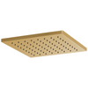 Essential Shower Series 12" Linear Square Single-Function Raincan Shower Head - 1.75 GPM - Brilliance® Polished Gold