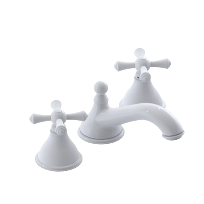 Rubinet Widespread Lav. Set. (less drain) White