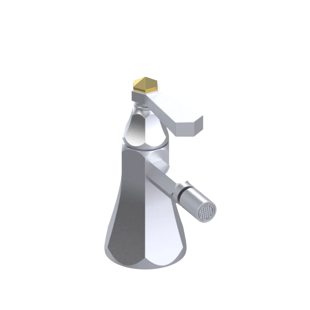 Rubinet Single Control Bidet Fitting (less drain) Satin Chrome