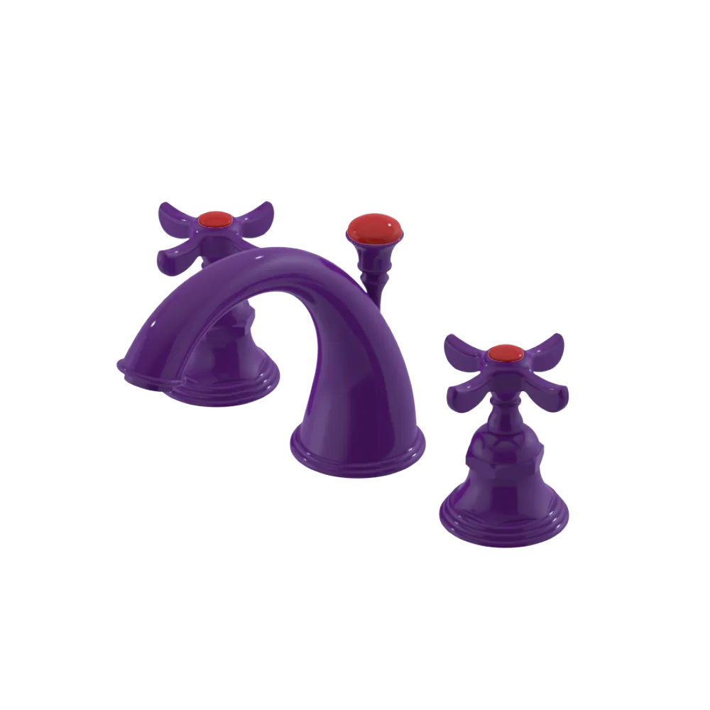 Rubinet Widespread Lav. Set. (less drain) Purple Haze