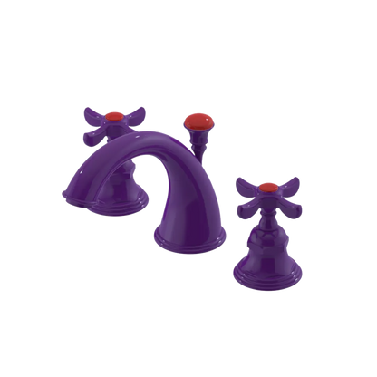 Rubinet Widespread Lav. Set. (less drain) Purple Haze