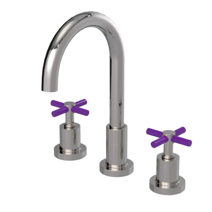Rubinet Widespread Kitchen Set with LaSalle Spout Polished Nickel