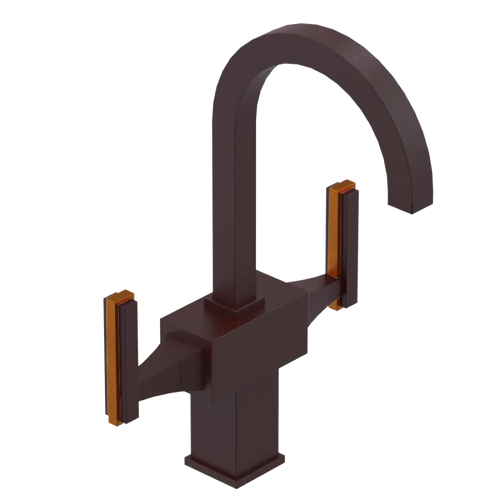 Rubinet Single Hole Dual Handle Lav. Set. (less drain) Bordeaux