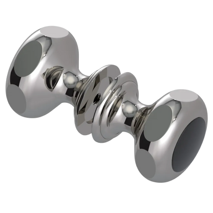 Rubinet Shower Door Knob (set) Polished Nickel